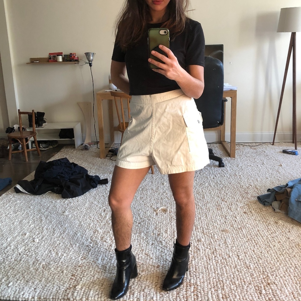 VINTAGE Route 66 White Shorts